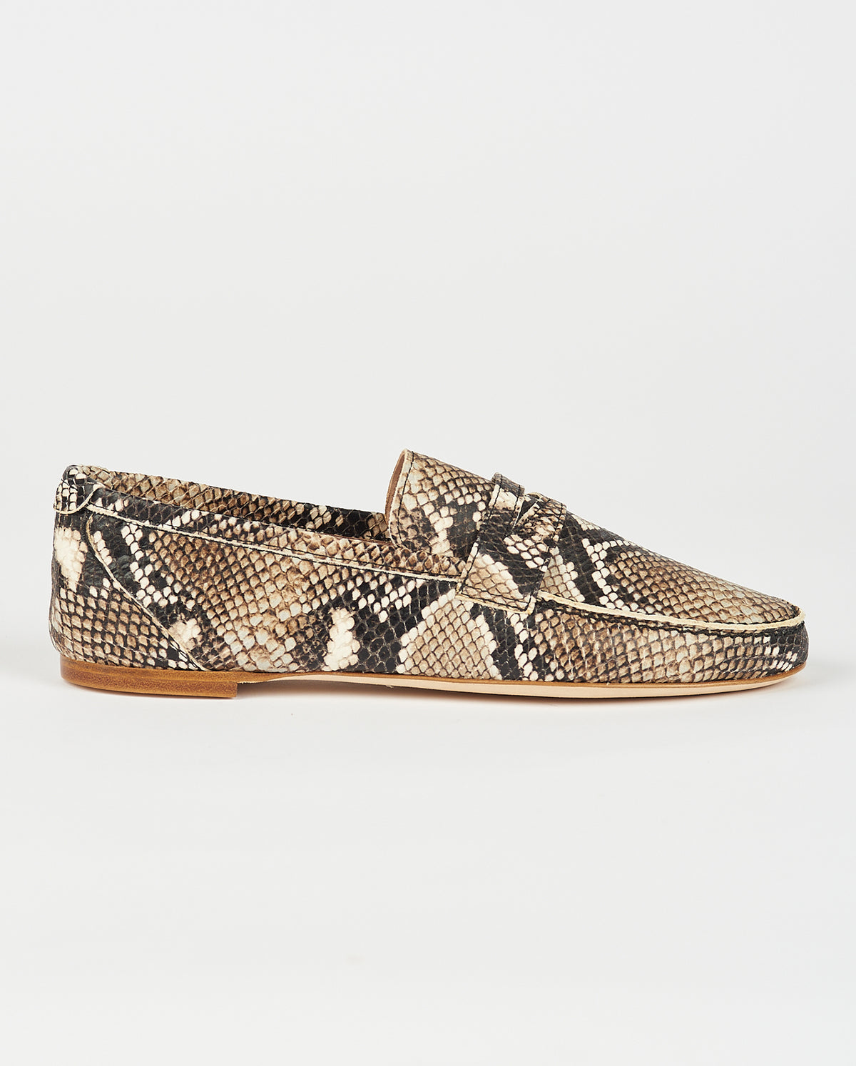 Penny Loafer In Python Embossed