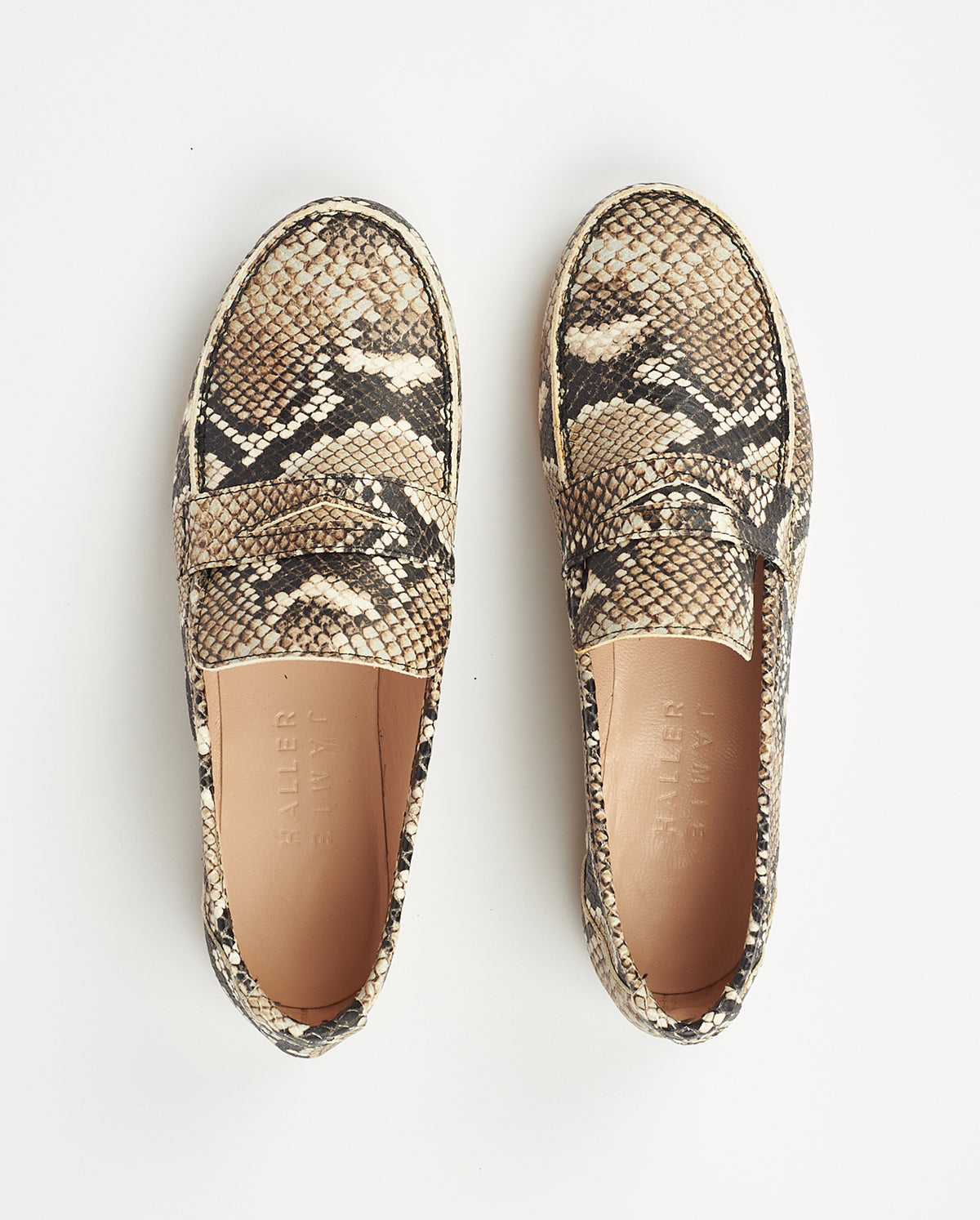 Penny Loafer In Python Embossed
