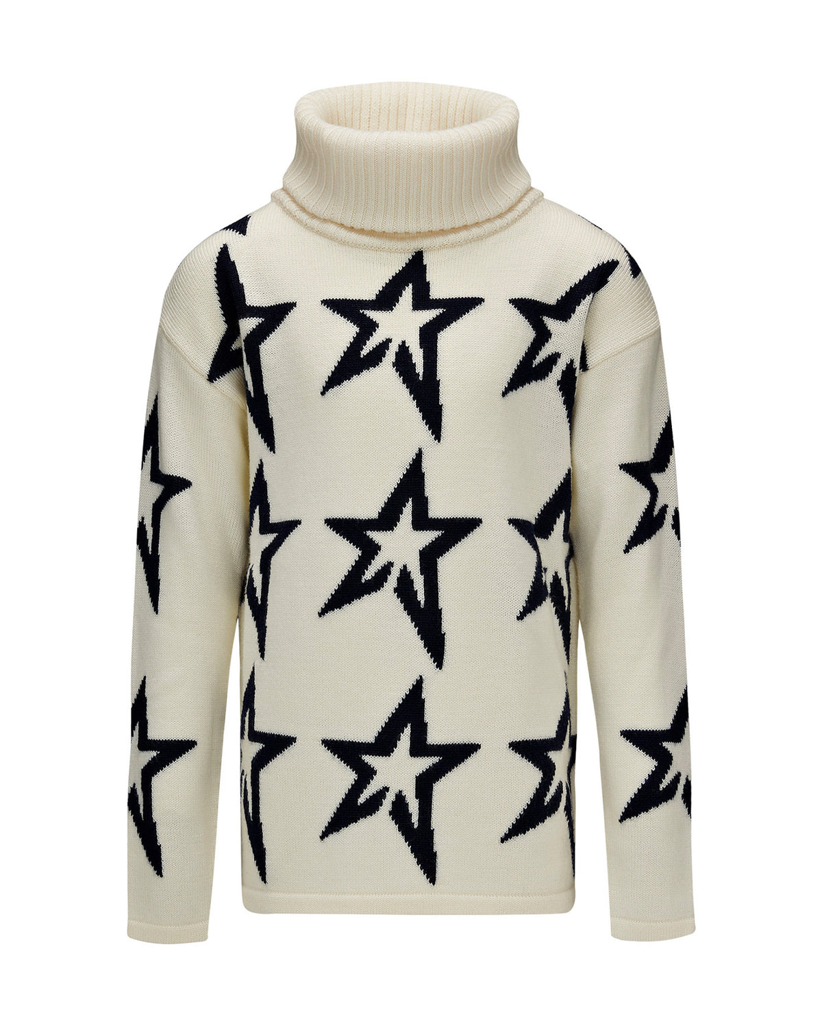 Stardust Sweater - Snow White/Navy Star
