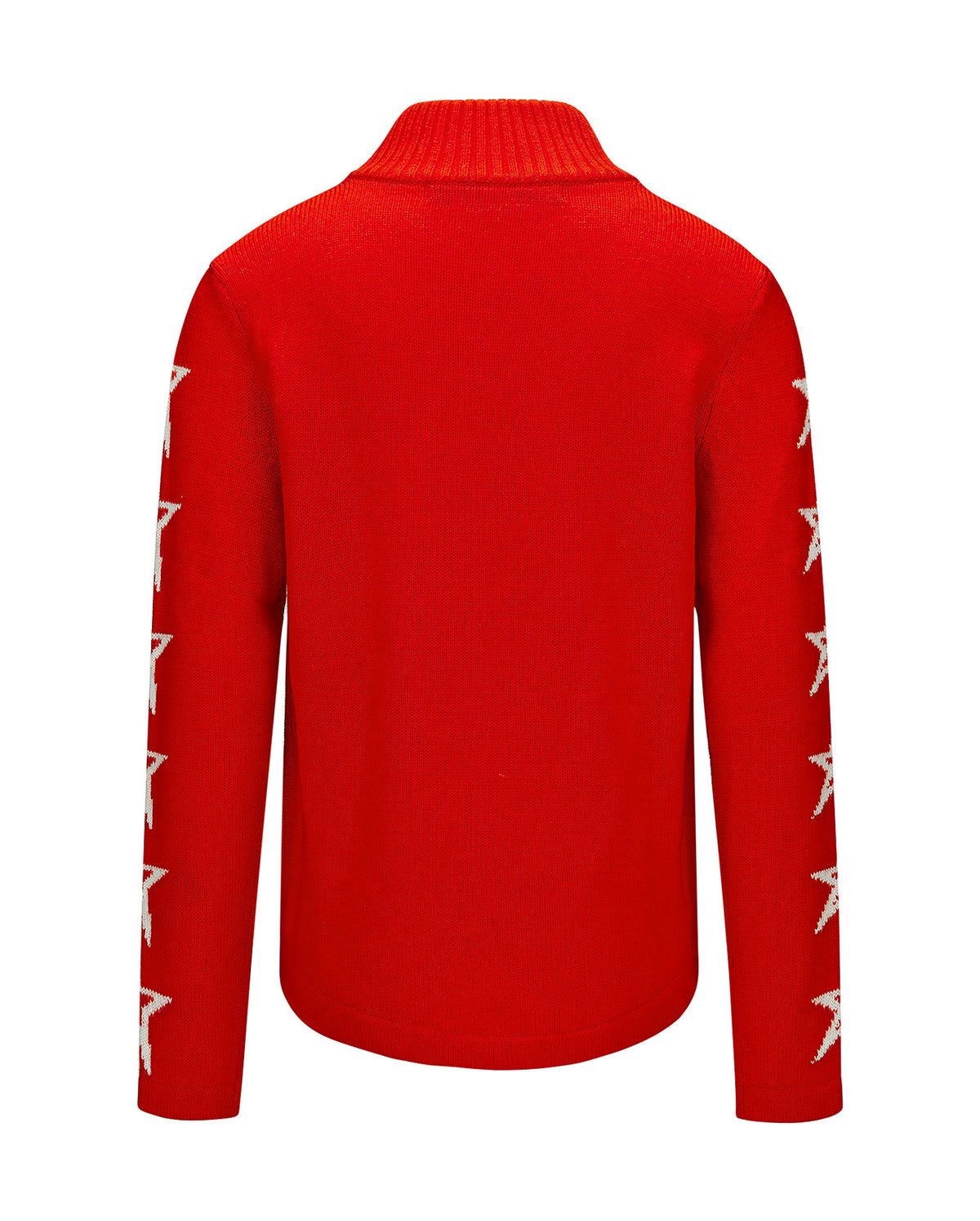 Star Half Zip Sweater - Red