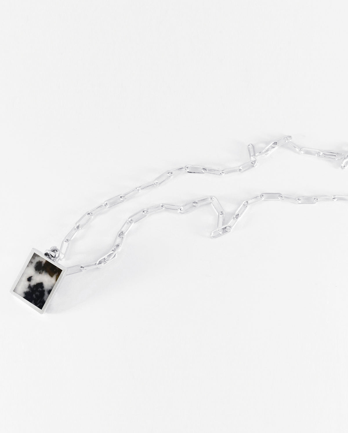 Zebra Jasper Inlay Pendant Necklace