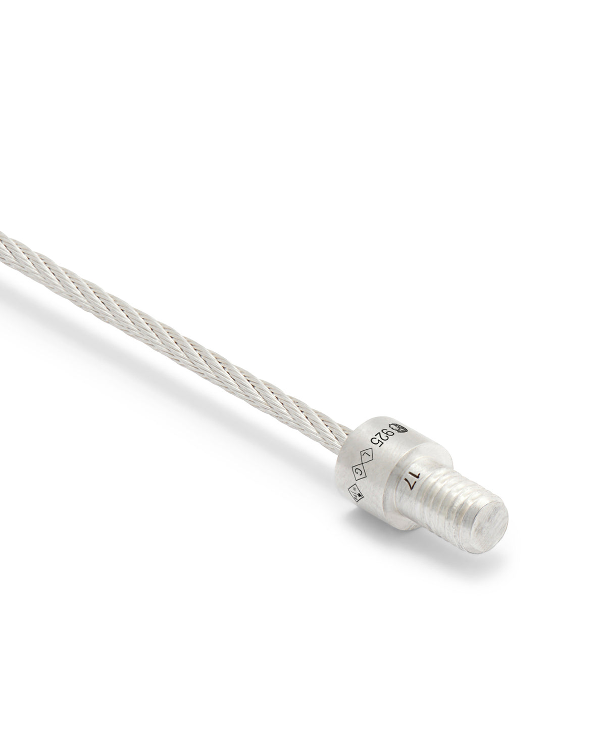 7G Brushed Cable Bracelet - Silver