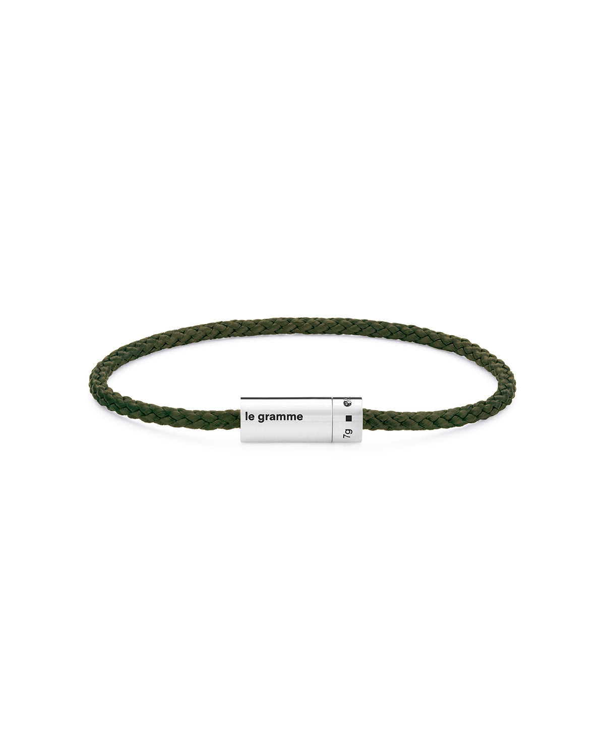 Slick Polished 7G Cable Nato Bracelet - Khaki