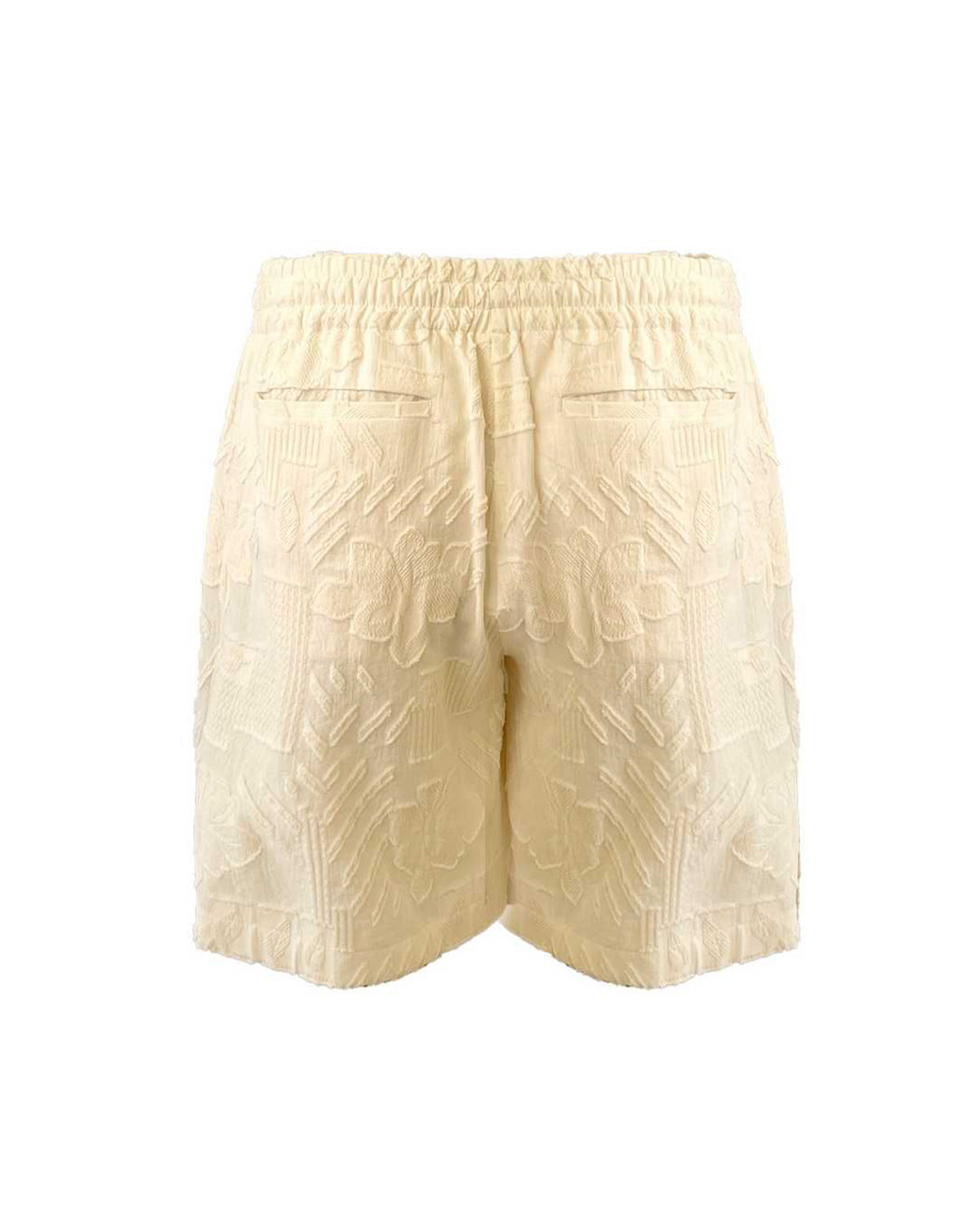 Embroidered Shorts - Ivory