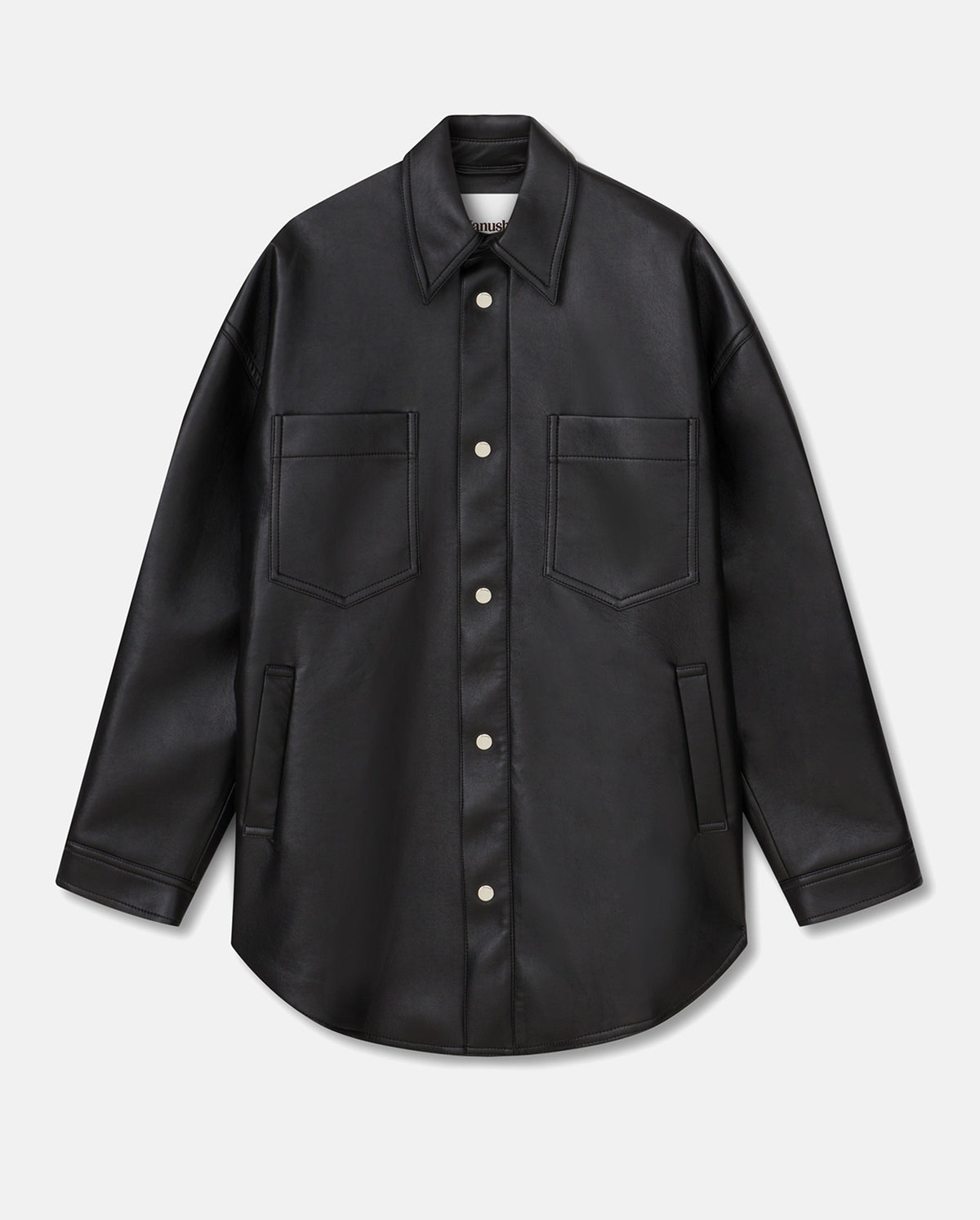 Martin Overshirt In Regenerated Leather