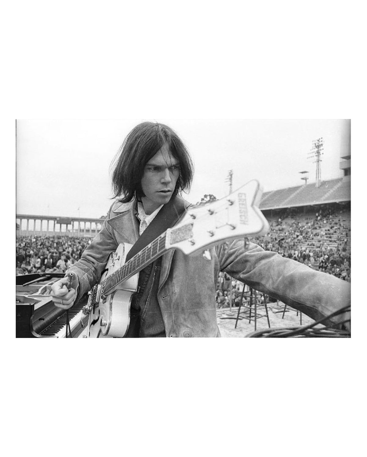 Neil Young, White Falcon, Balboa Stadium, 1969