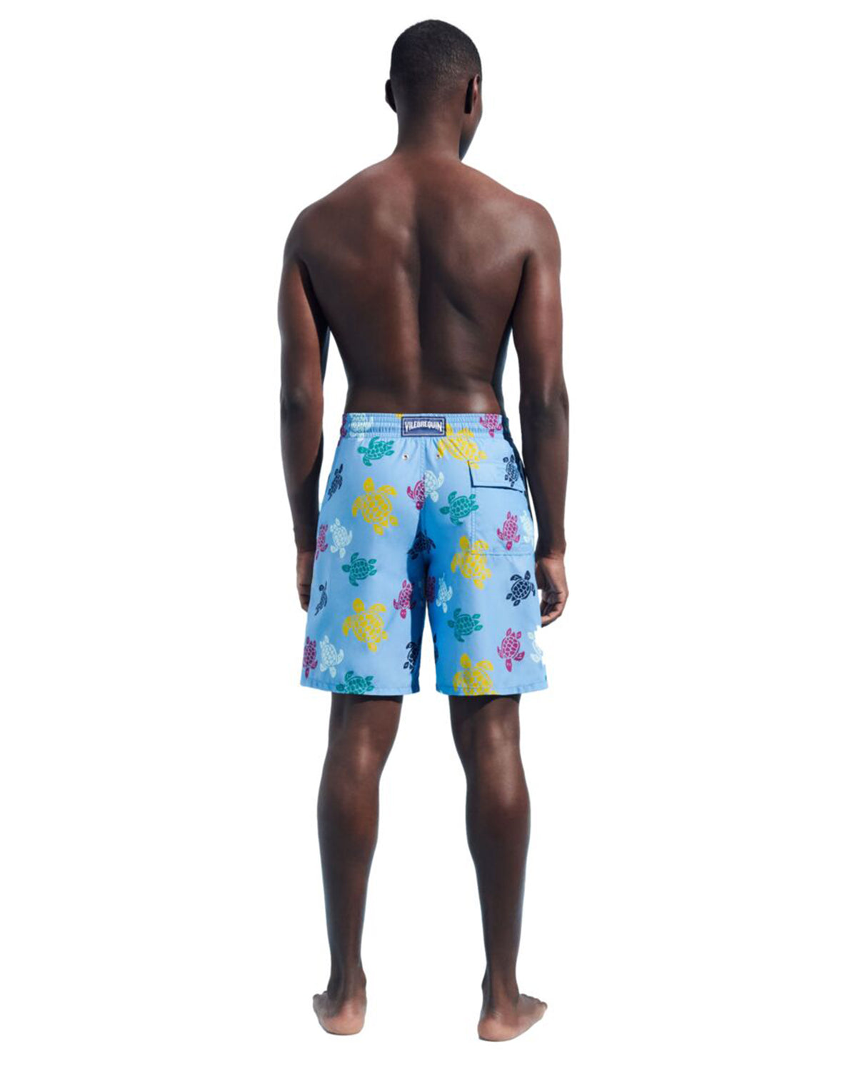 Okoa Long Swim Shorts With Tortoise Print