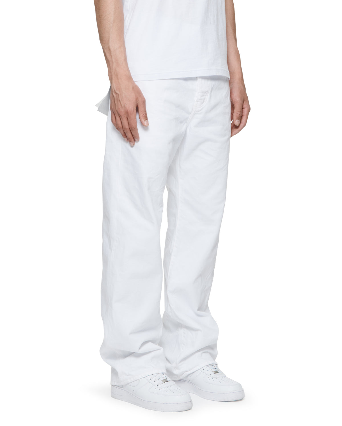 Rinsed Baggy Jean - White