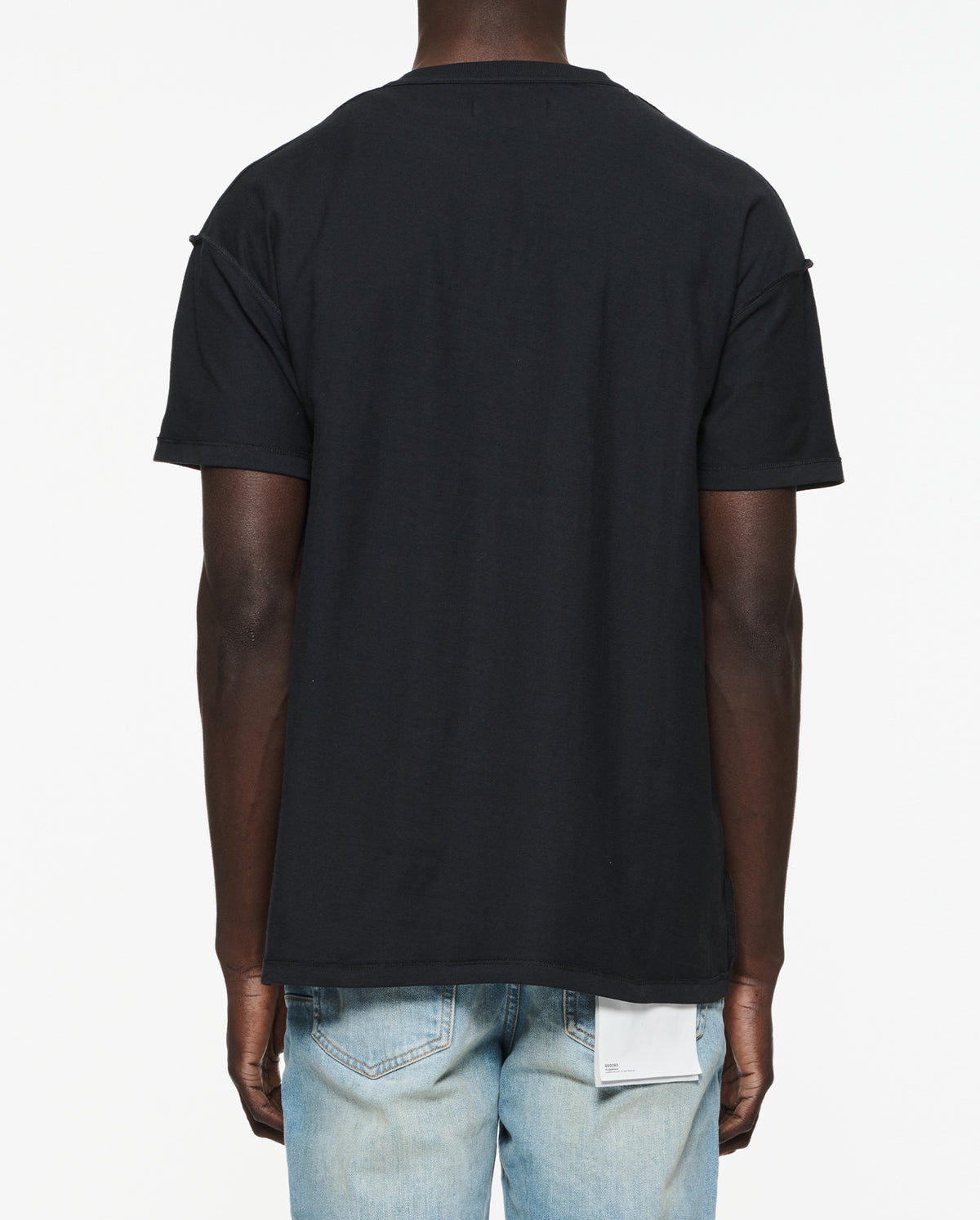 Textured Inside Out Tee - Black