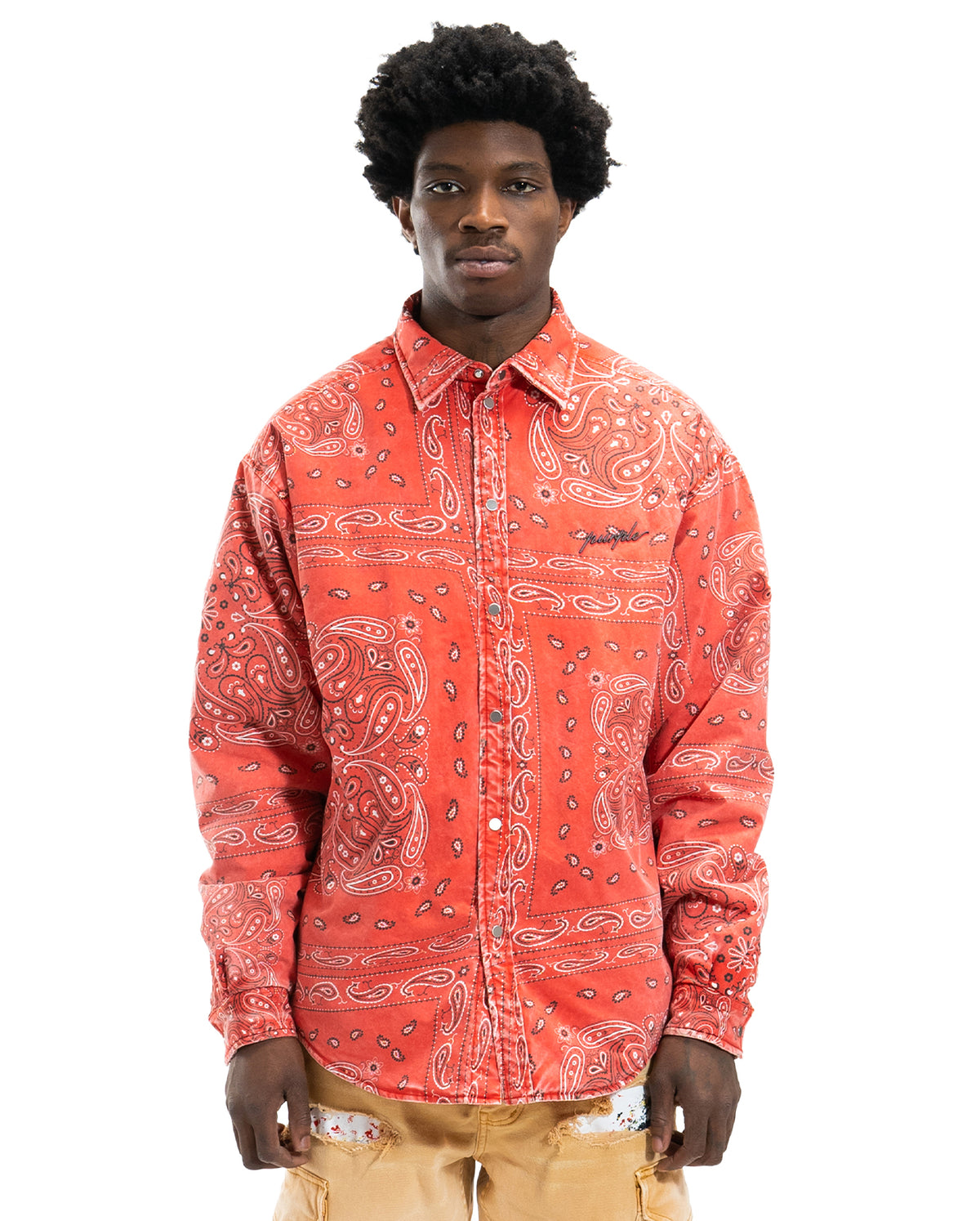 Padded Quilt Lined Shirt - Red