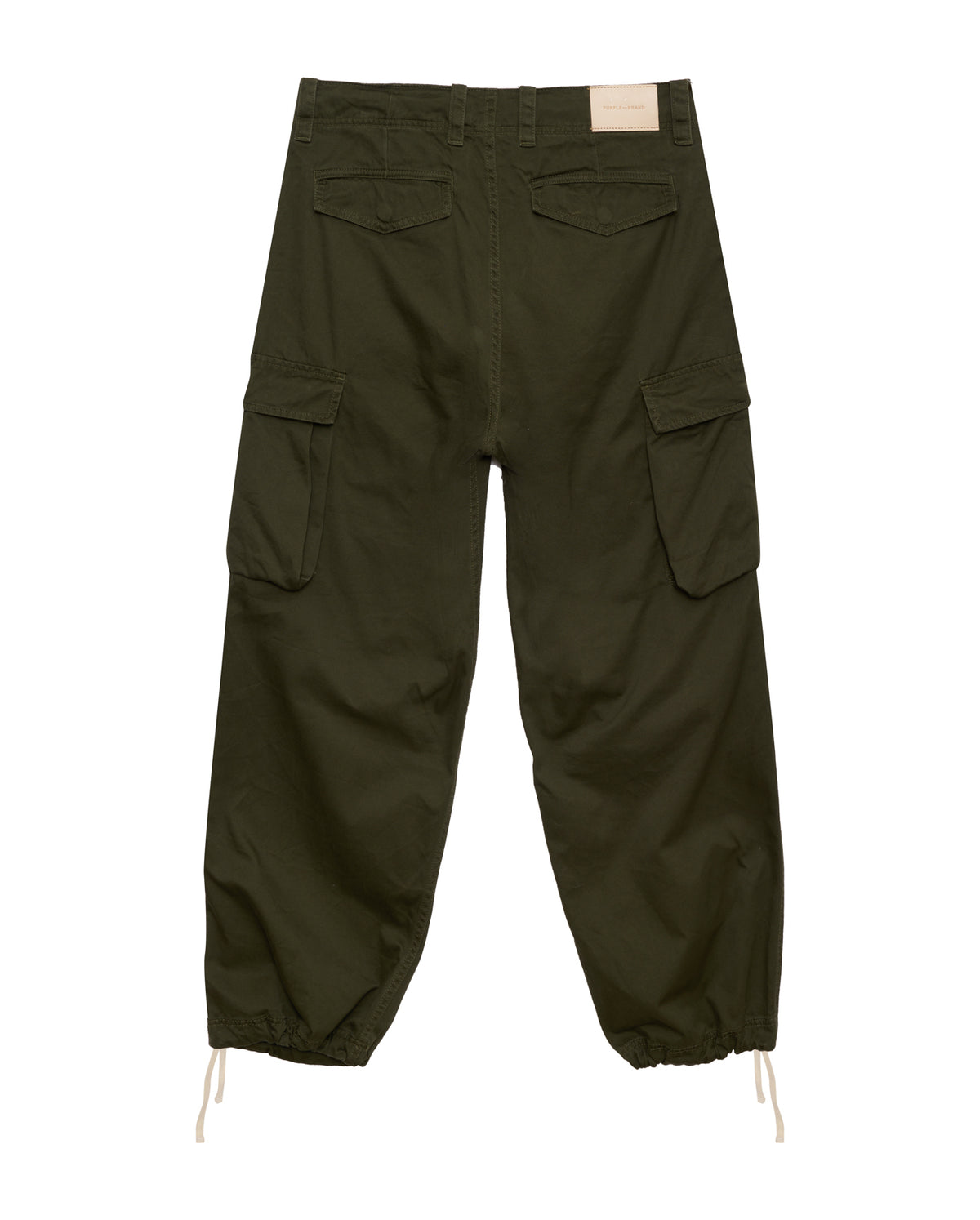 Olive Double Pocket Cargo Pant - Green