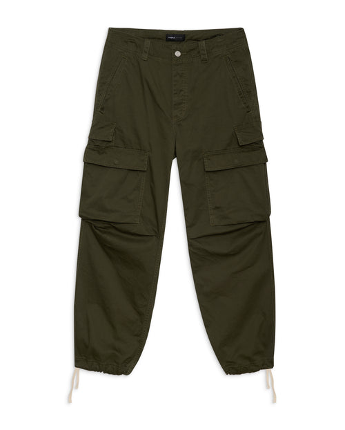 Olive Double Pocket Cargo Pant - Green
