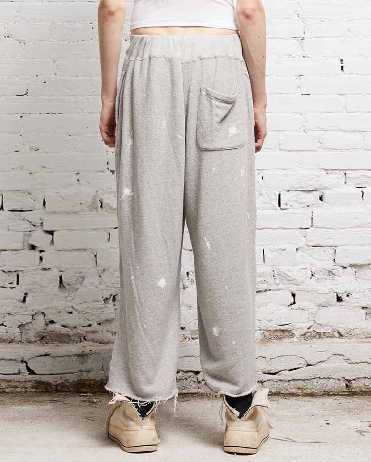 Articulated Knee High Sweatpant - Heather Grey