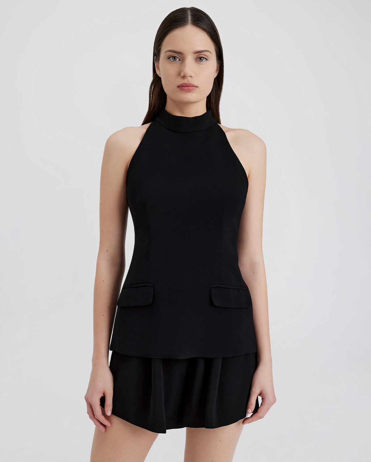 The Ronit Short Sleeve Top - Noir