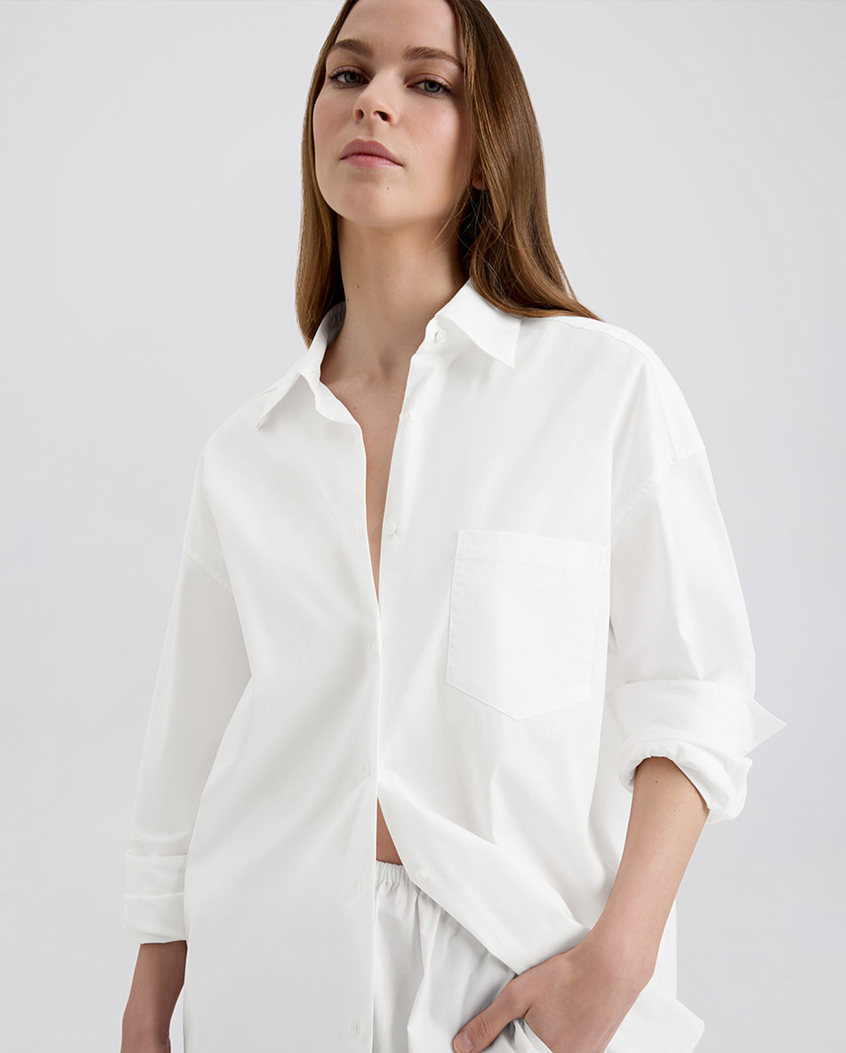 The Jancy Blouse - Optic White