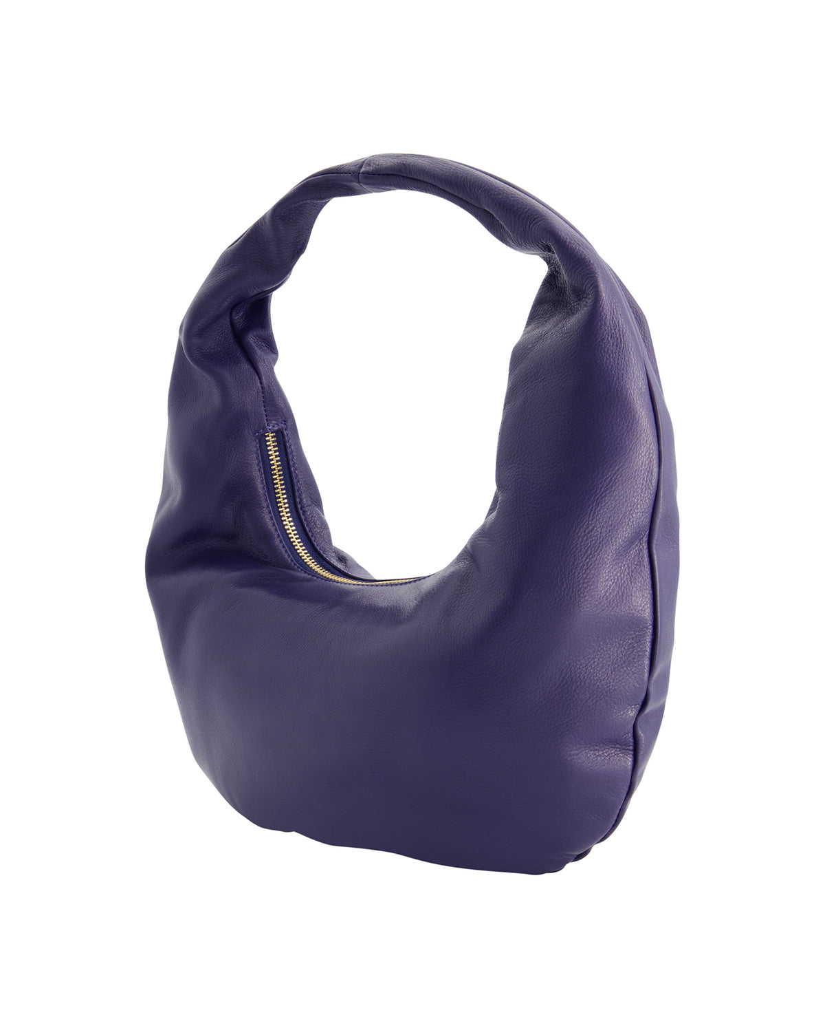 Rounded Soft Hobo Bag - Midnight