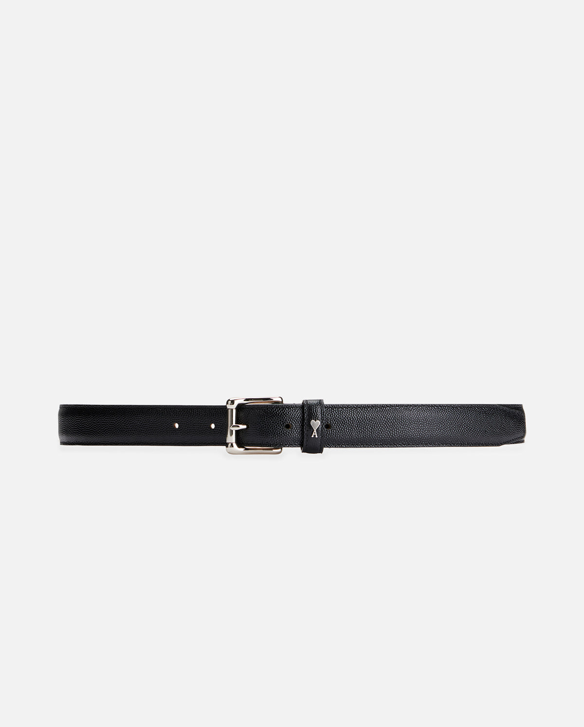 Ami De Coeur Caviar 25 Mm  Leather Belt - Black