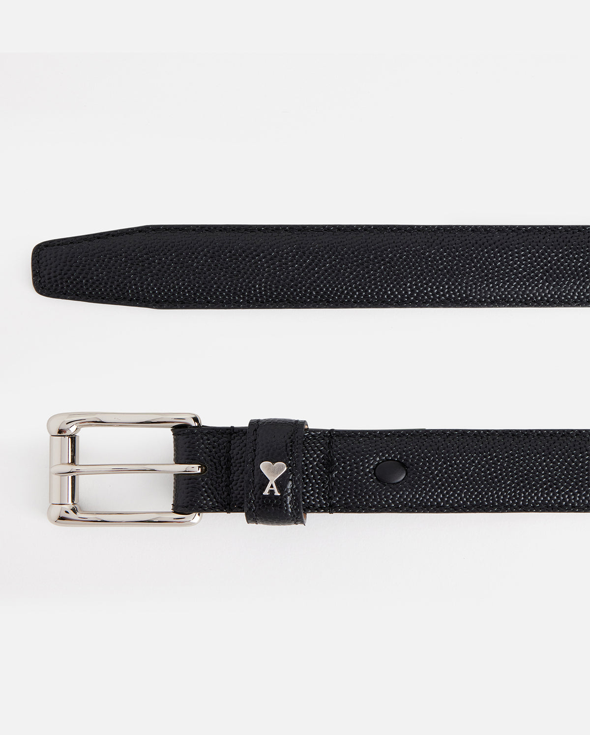 Ami De Coeur Caviar 25 Mm  Leather Belt - Black
