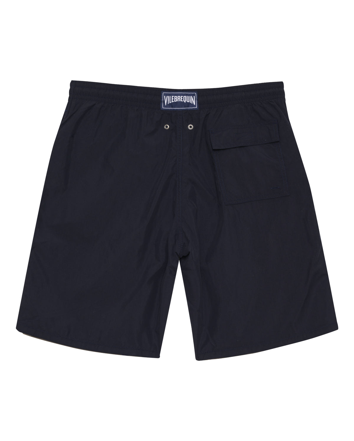 Okoa Long Solid Swim Shorts - Bleu Marine