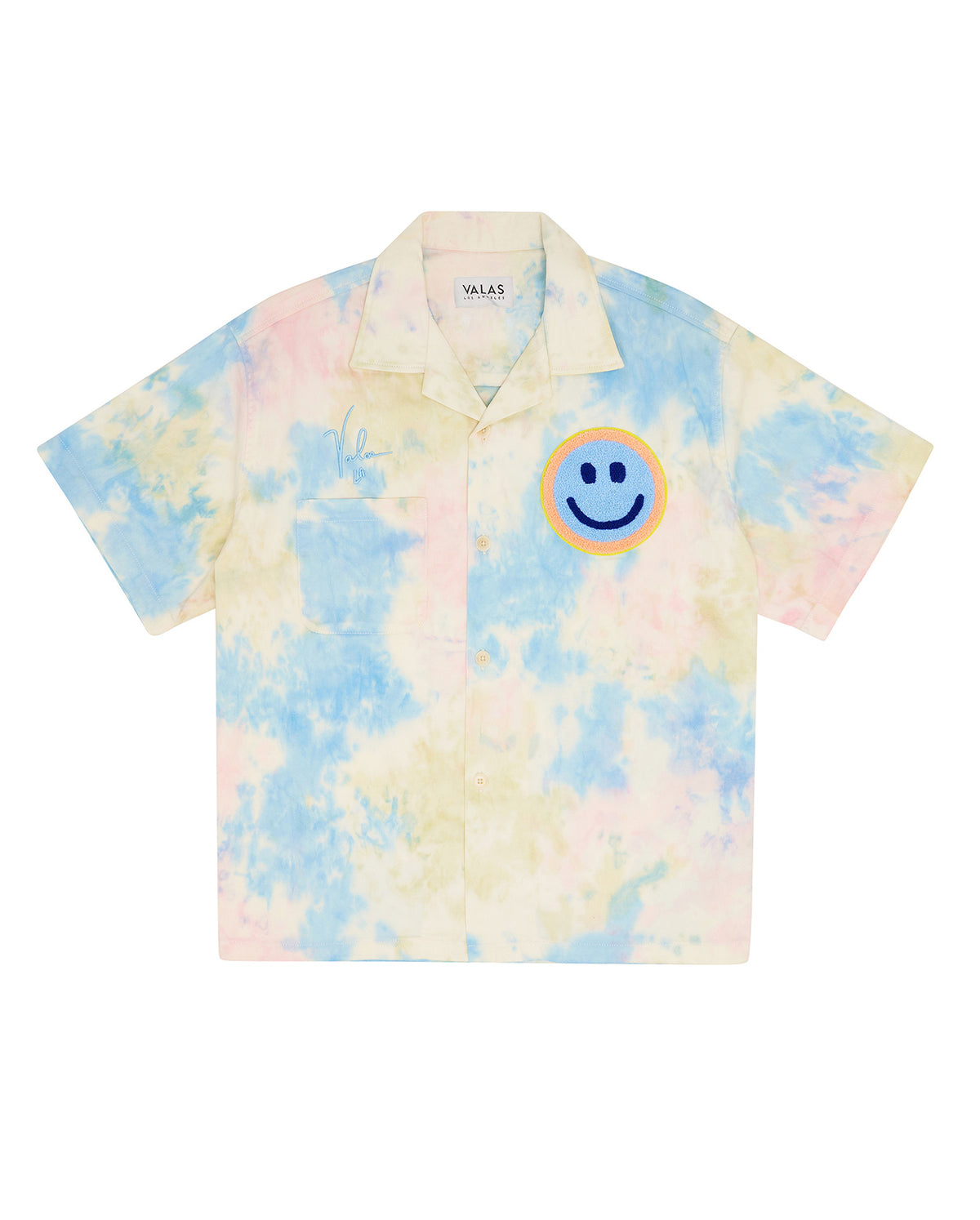 Smiley Tie Dye Bowler Shirt