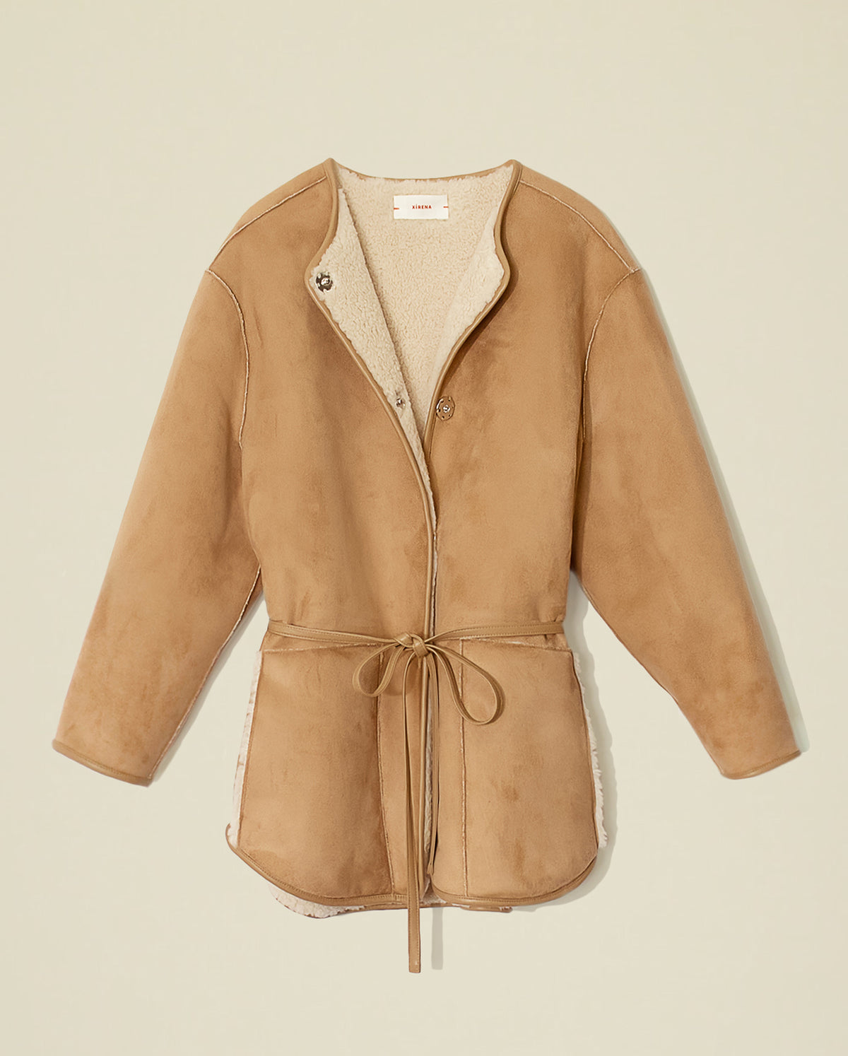 Sinclair Suede Coat - Driftwood
