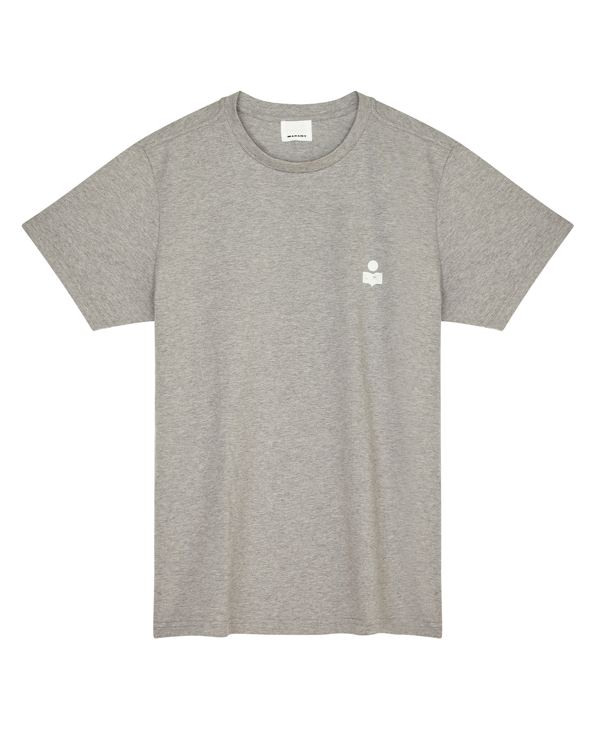 Zafferh Cotton Logo T-Shirt - Grey