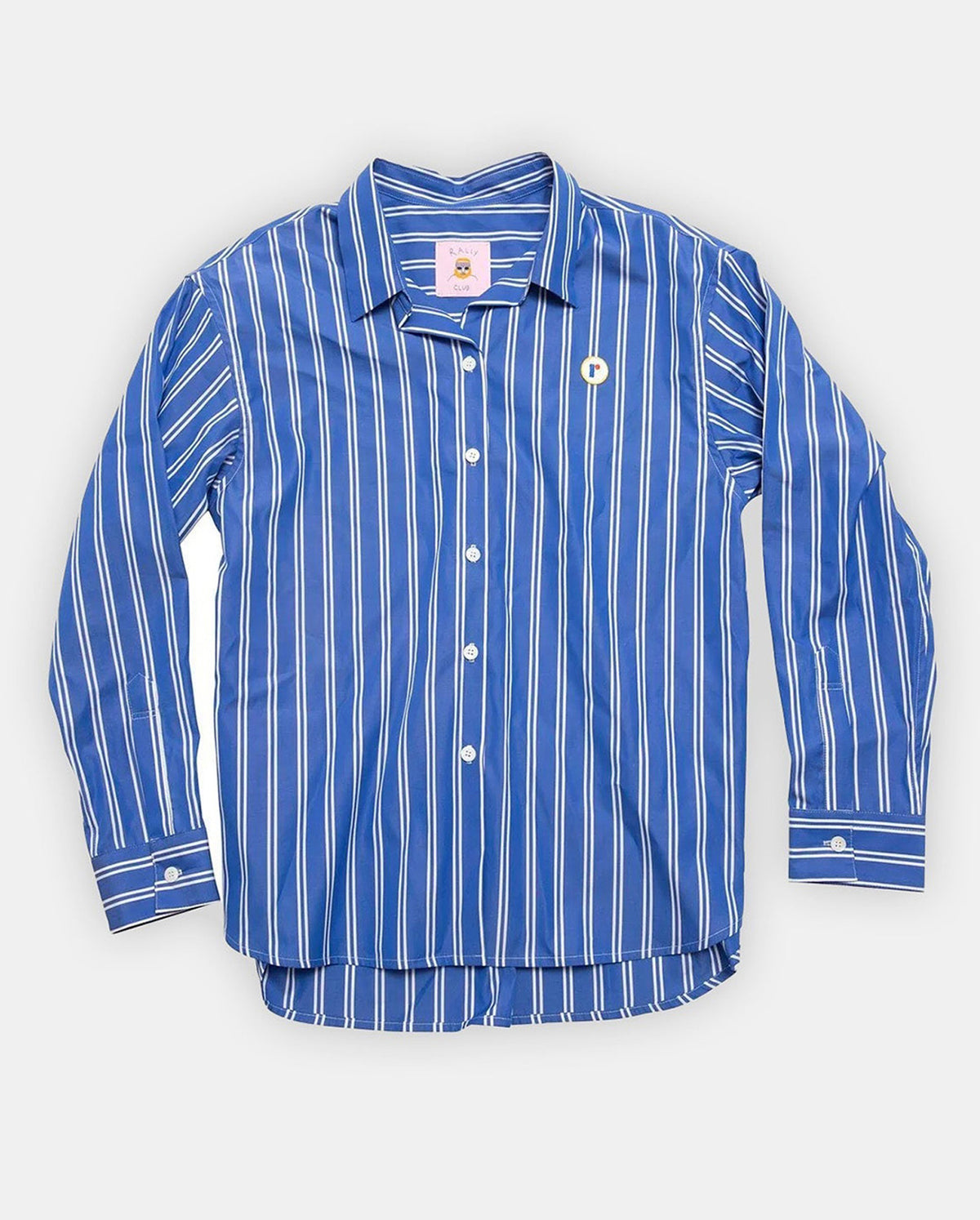Artie Button Down Shirt In Blue Stripe