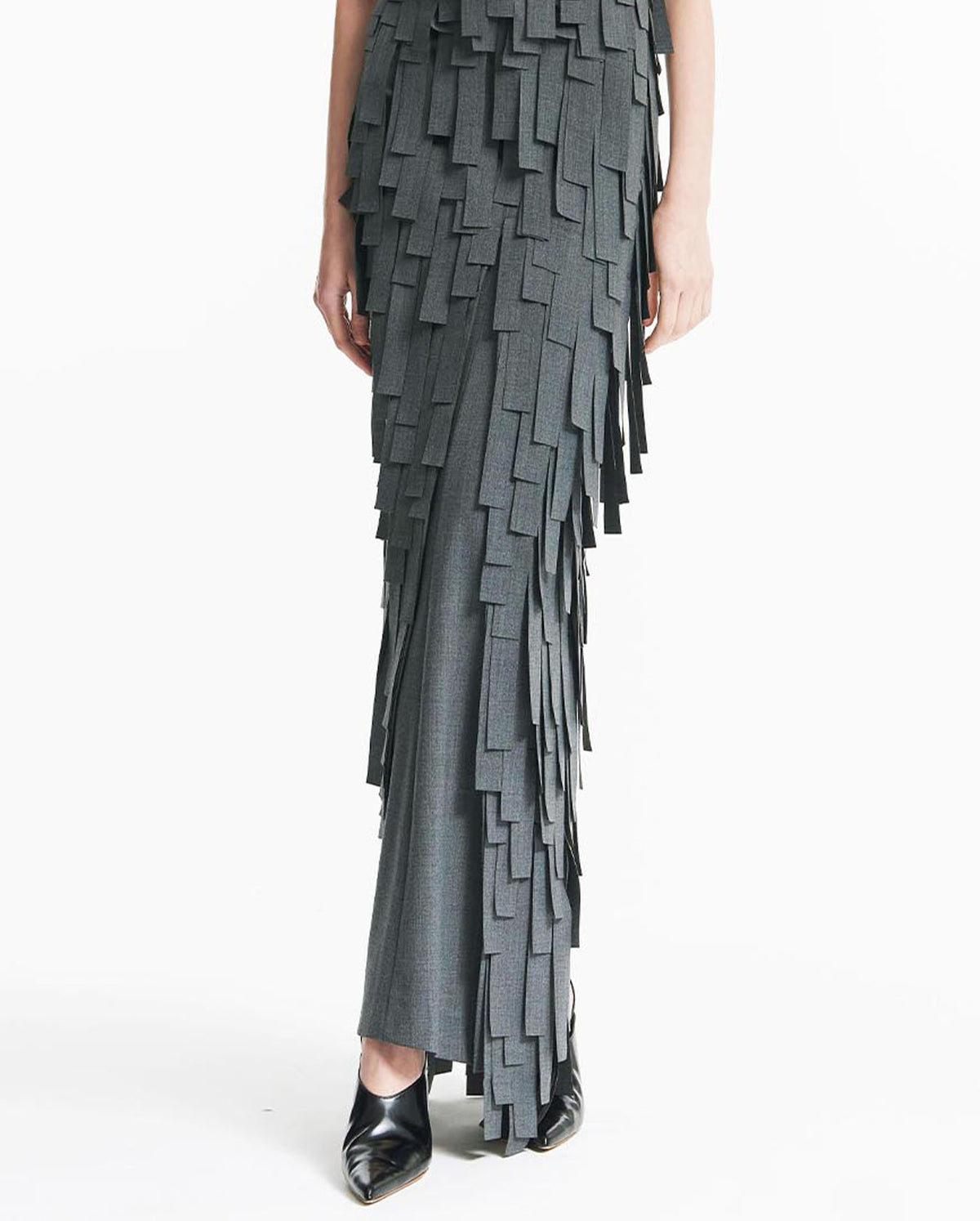 Multi Rectangle Pant Skirt - Grey
