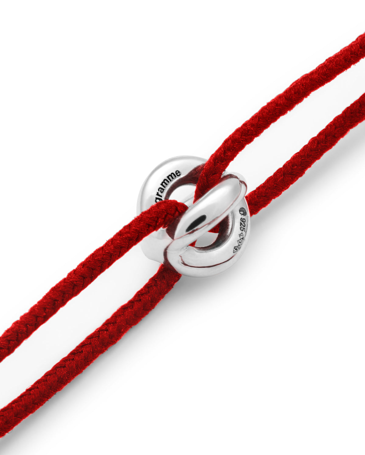 1G Entrelacs Cord Bracelet - Silver
