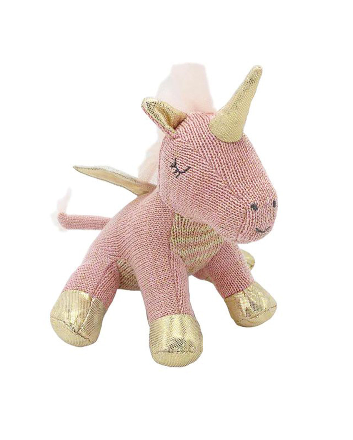 Uliana Unicorn Knit Rattle - Pink