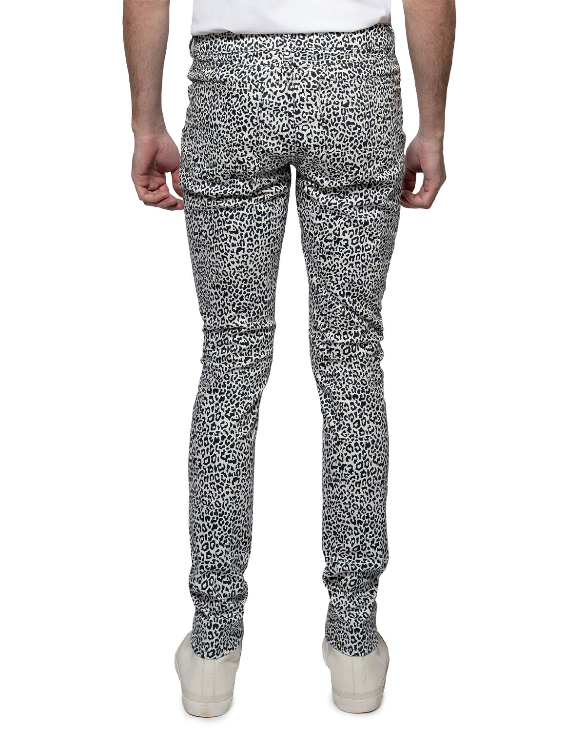 Greyson Black/White Leopard Skinny Jean