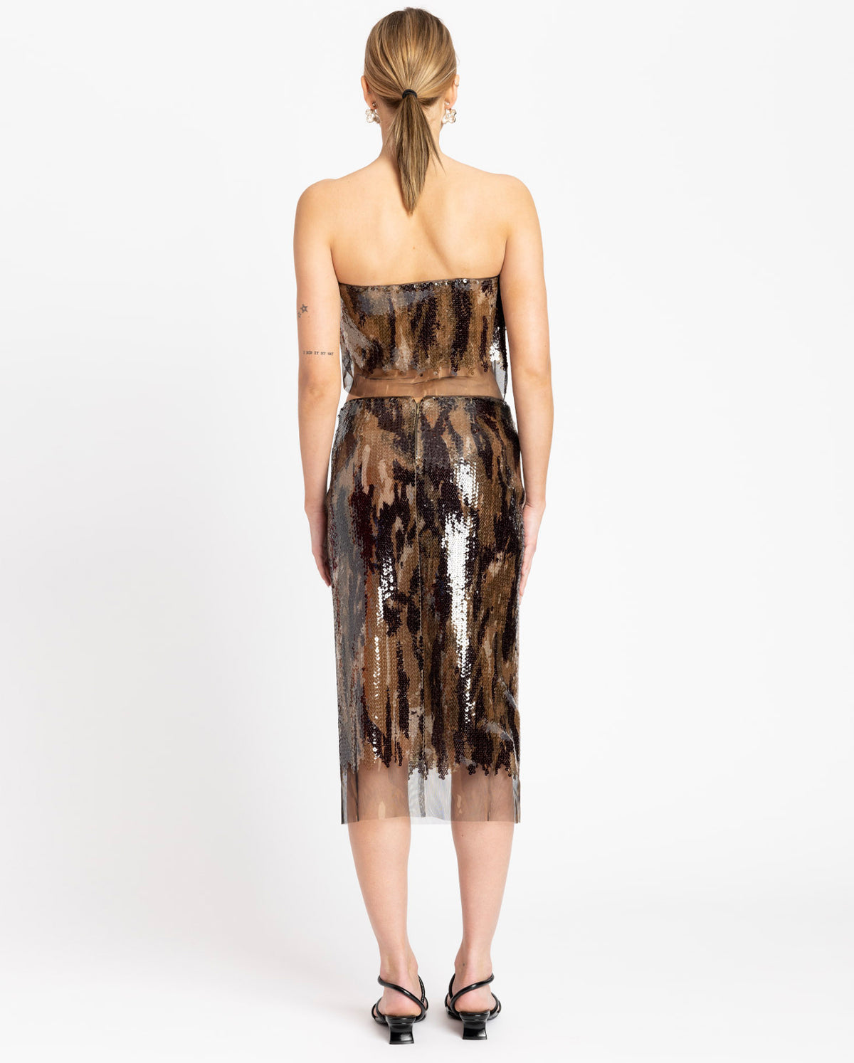 Vertical Horizon Sequin Skirt