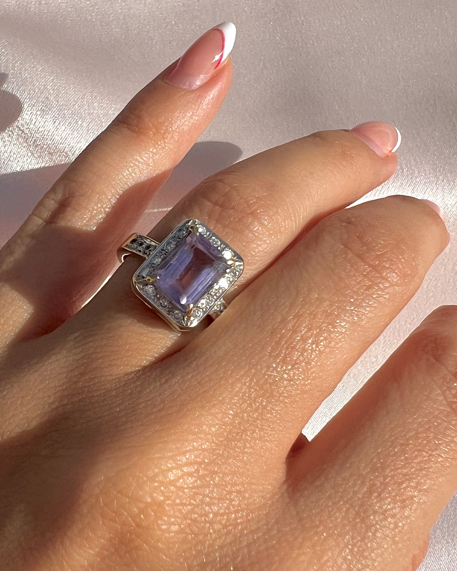 Amethyst Pear Shaped Silver Ring – Harvey's The Jewellers