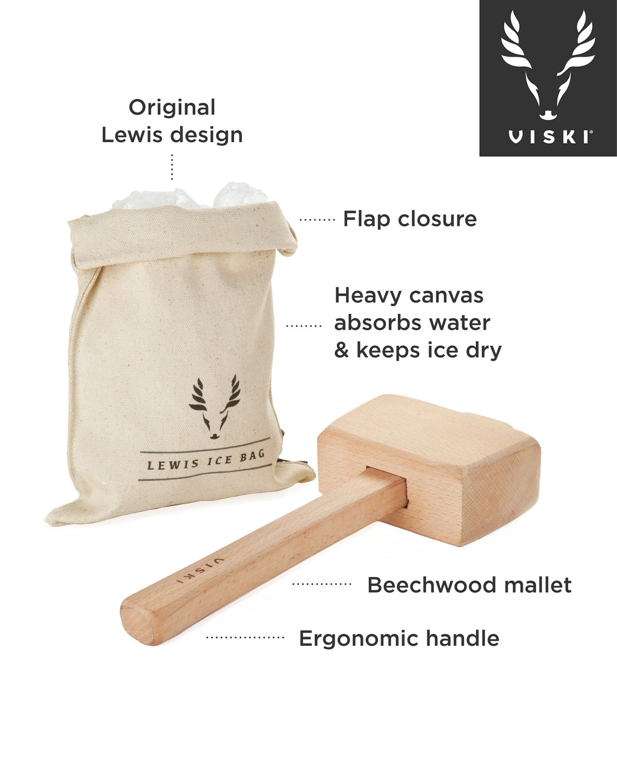 Lewis Ice Bag And Mallet