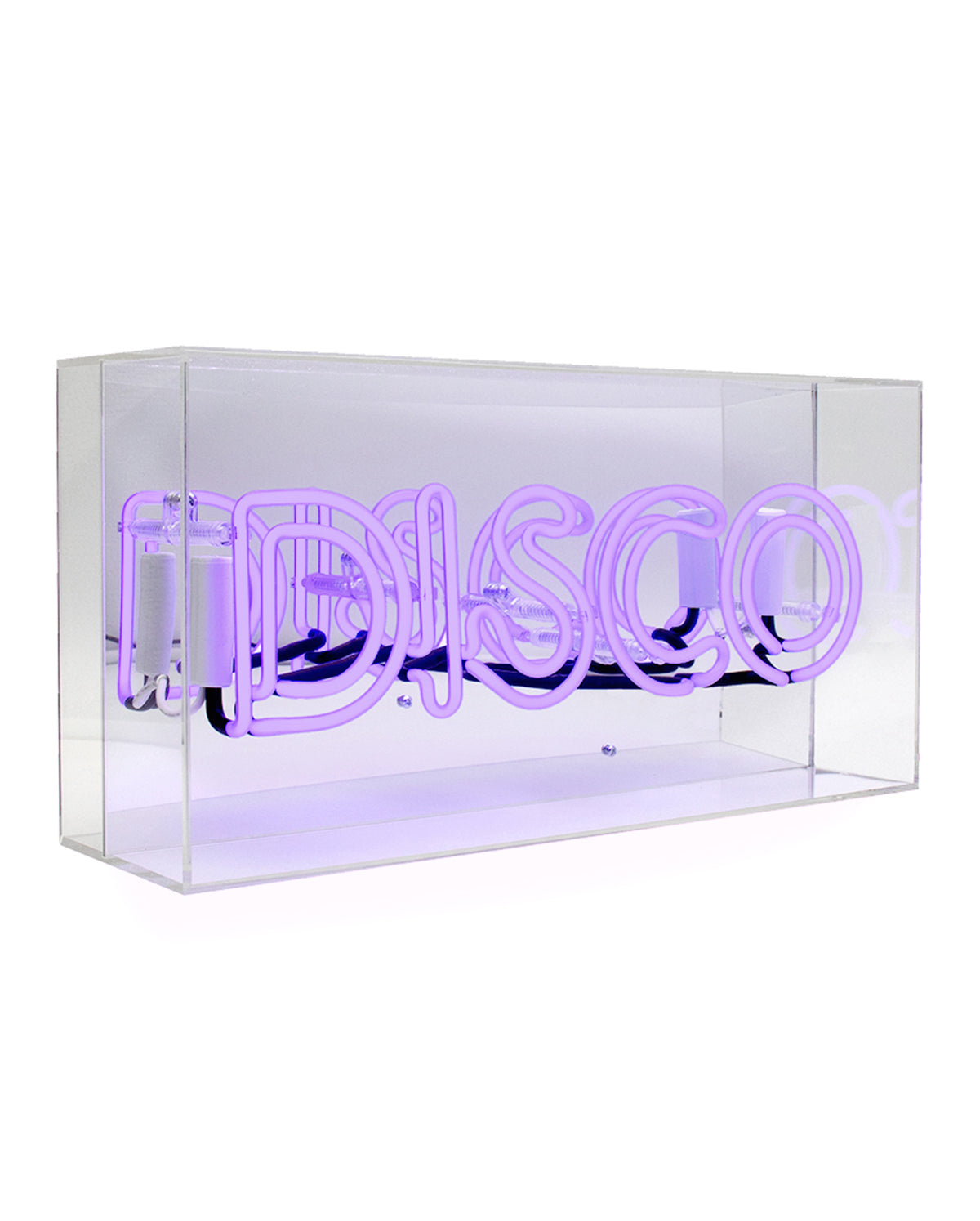 Acrylic Box Neon - Disco Purple