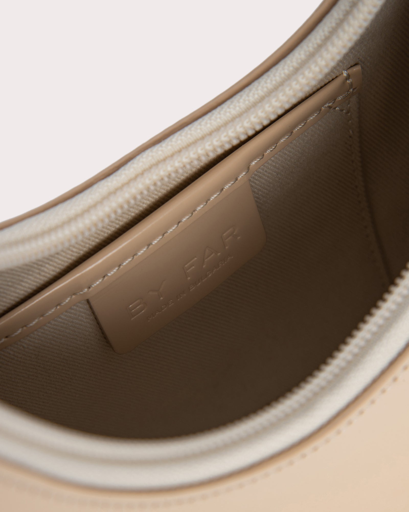 Amber Kraft Semi Patent Leather - BY FAR