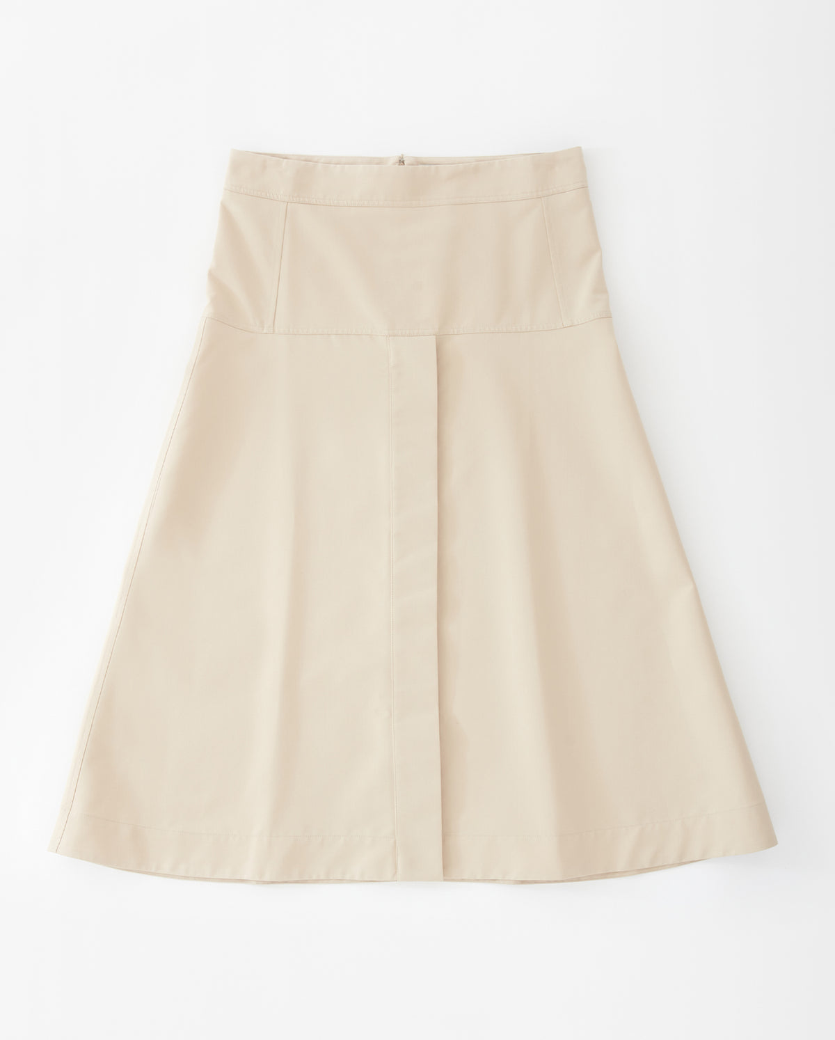 Carmen Paneled Skirt With Front Vent - Pearl