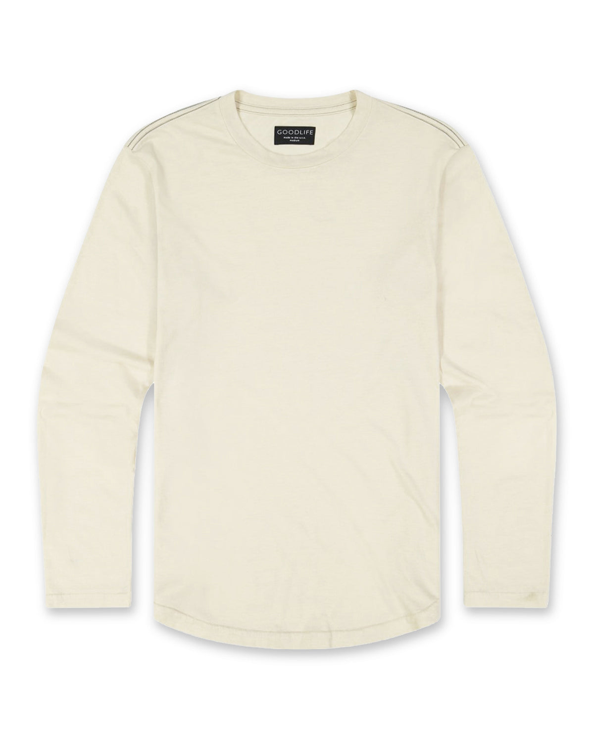 Tri-Blend Long Sleeve Scallop Crew - Seed