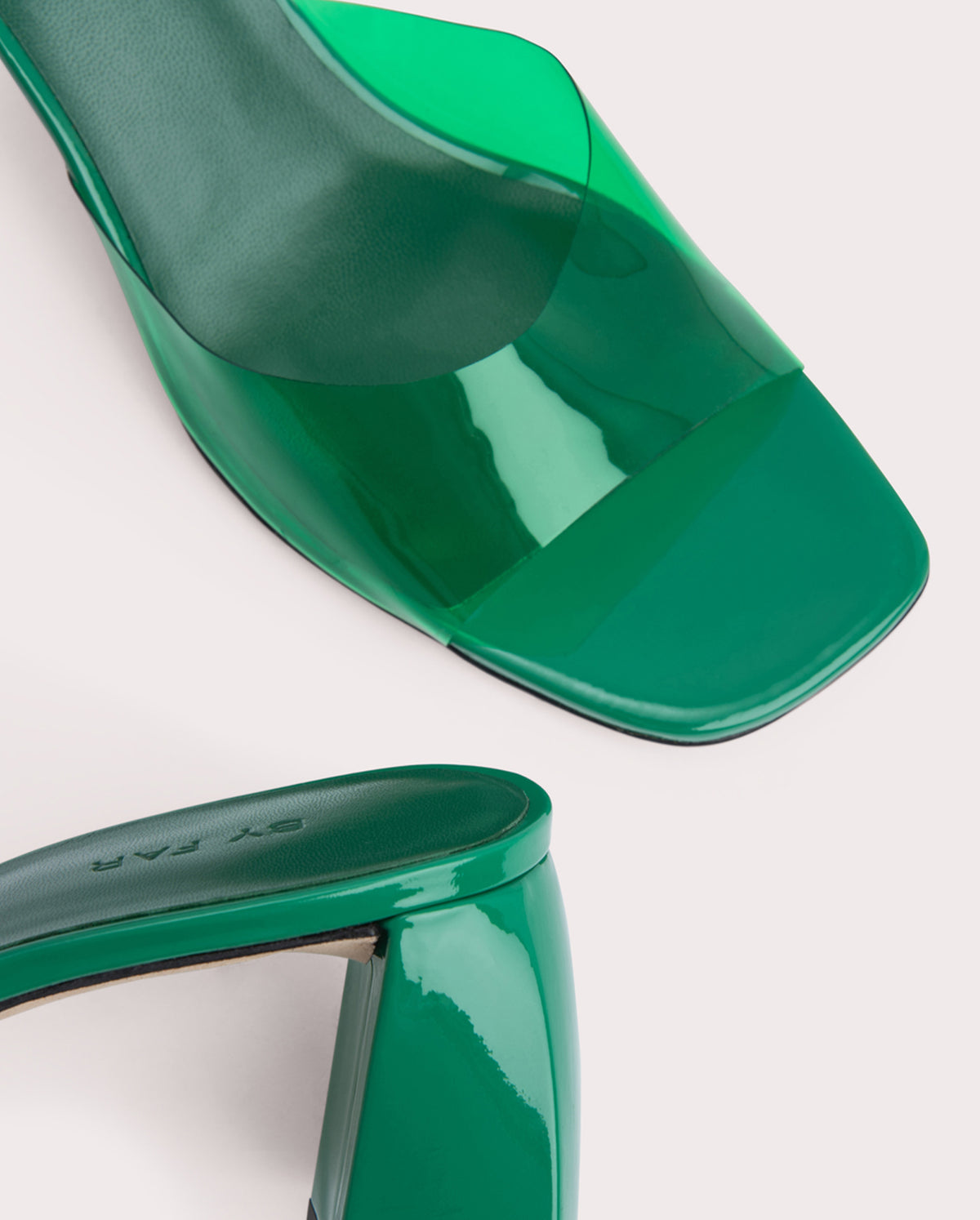 Romy Clover Green PU And Patent Leather
