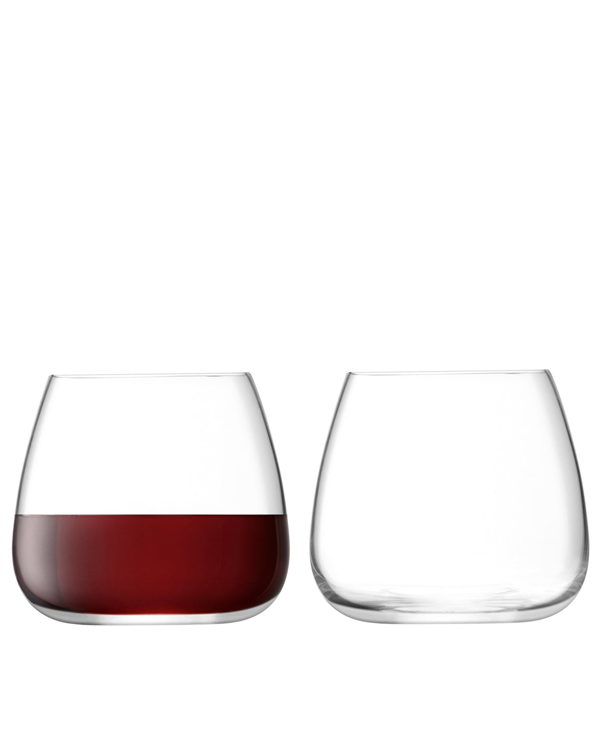 Wine Culture Stemless Wine Glass Set Of 2