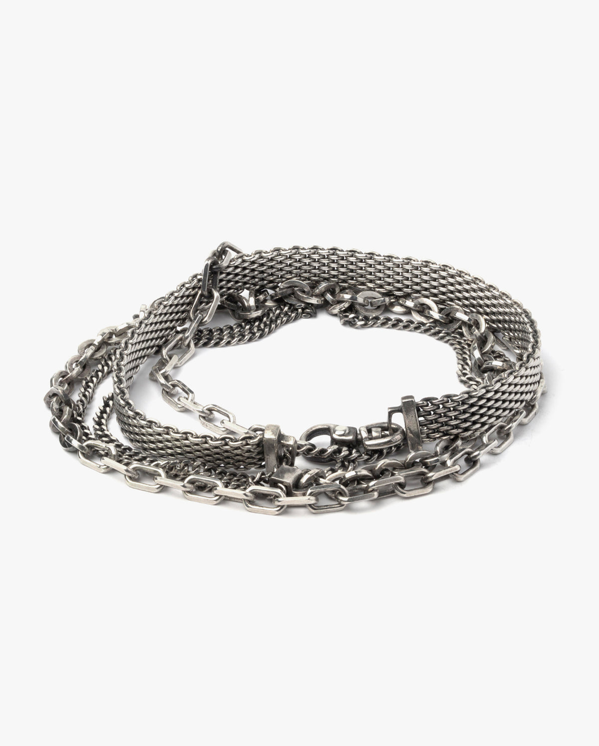 Mixed Chain Double Wrap Bracelet 091
