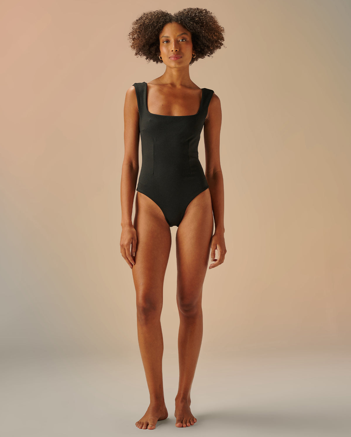 Crepe Brigitte Swimsuit - Black